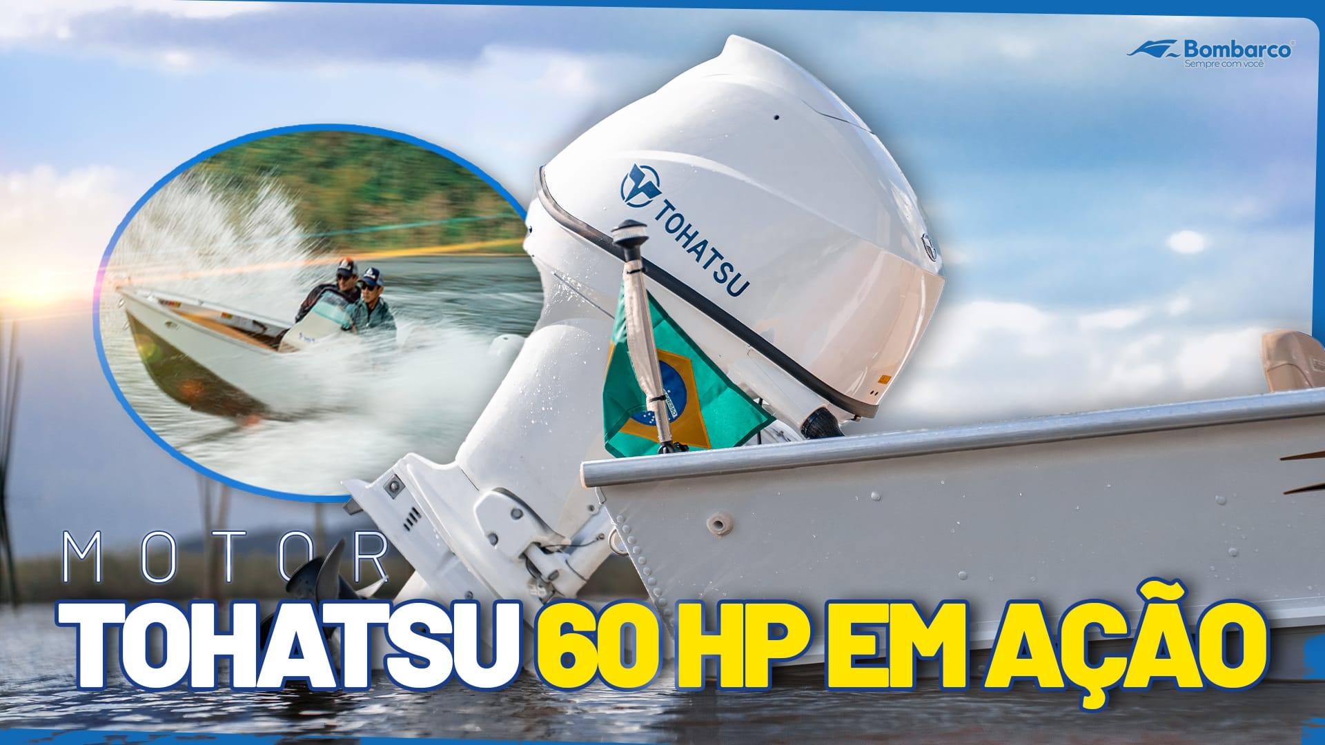 Motor de barco Tohatsu 60 HP: leveza, eficiência e tradição japonesa