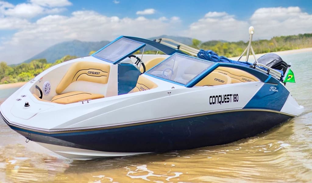 中古　Conquest　フラッタースーパープロ LF Yachts Conquest 180 - Proa Aberta com 100 HP 5.4 pés | Bombarco
