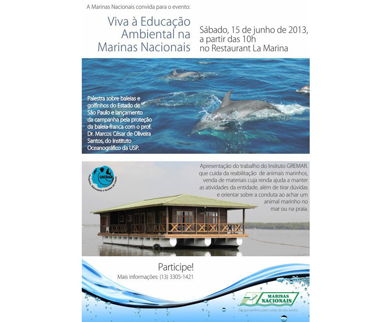 Marinas Nacionais realiza evento de educação ambiental