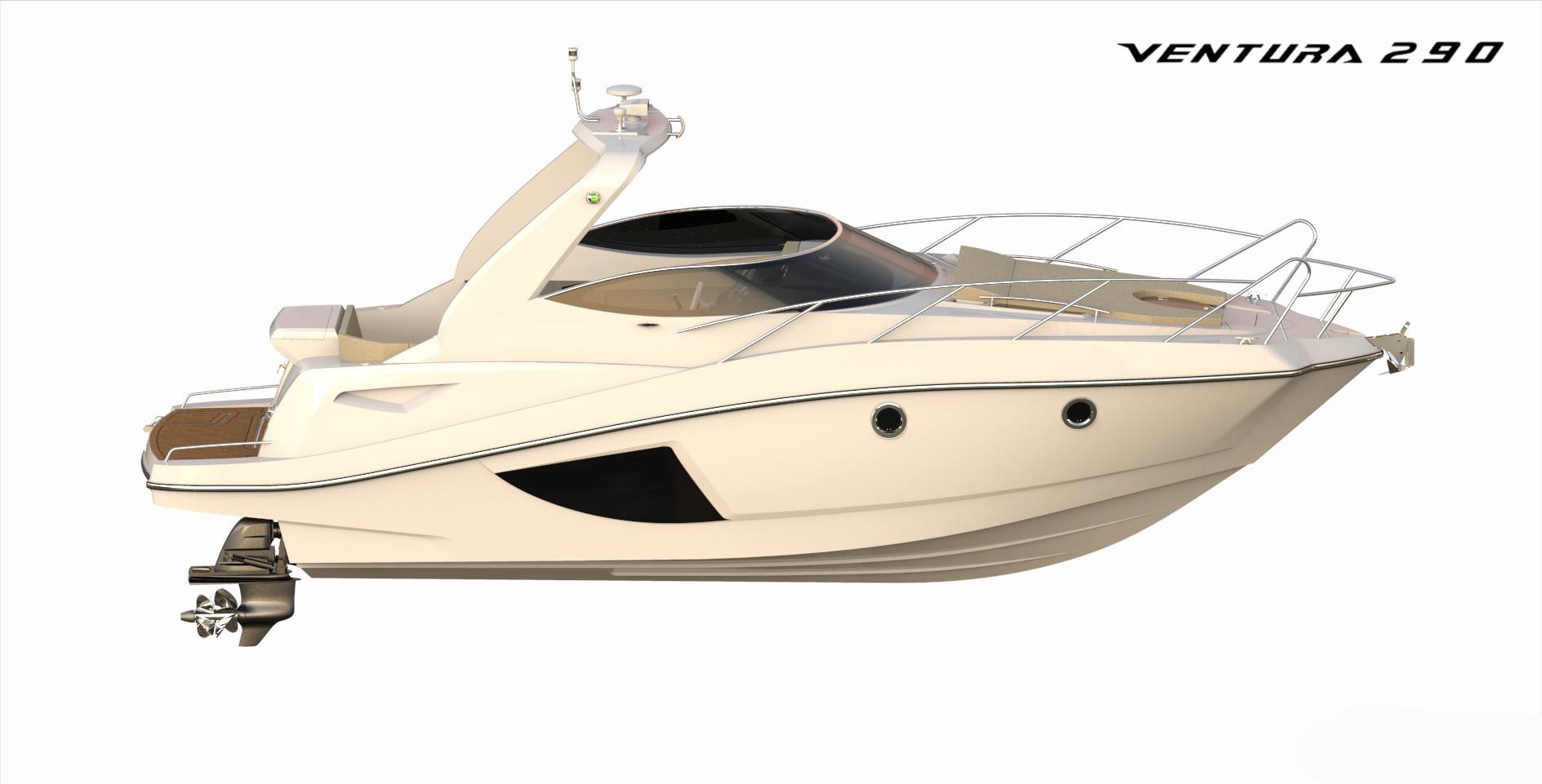 Ventura Marine lança nova lancha V290 Cabin Comfort em 2014
