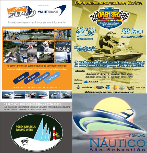 Salão náutico, campeonato de jet ski, encerramento da RISW são alguns dos eventos que agitam o próximo final de semana