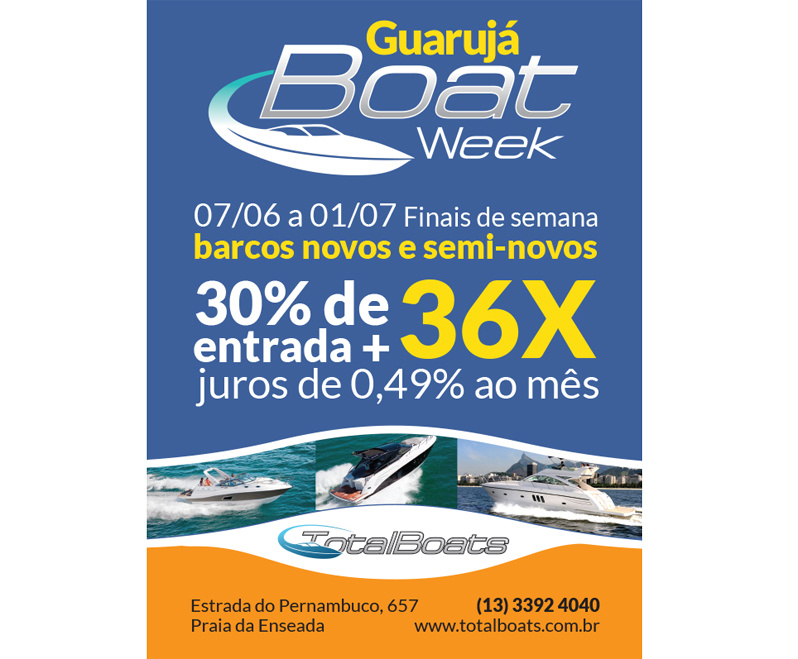 Feira náutica: Total Boats realiza evento em fins de semana de junho