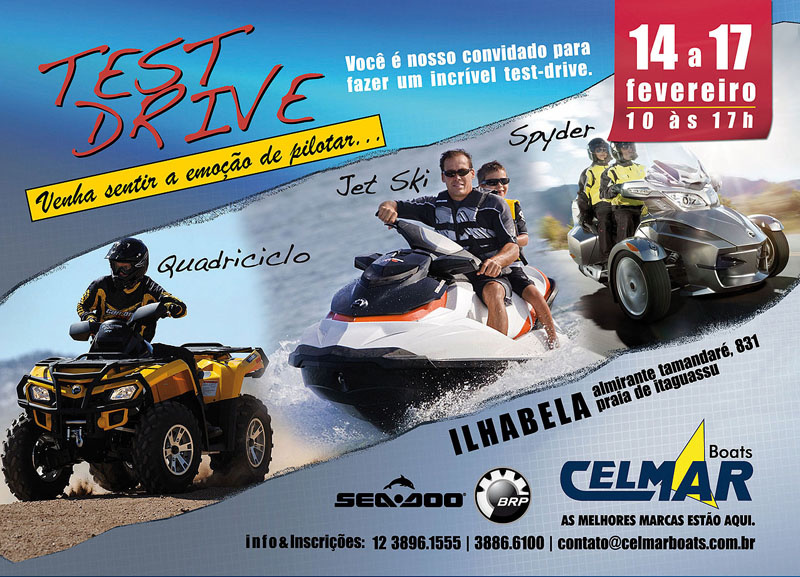 Celmar Boats realiza test drive de moto aquáticas Sea-Doo