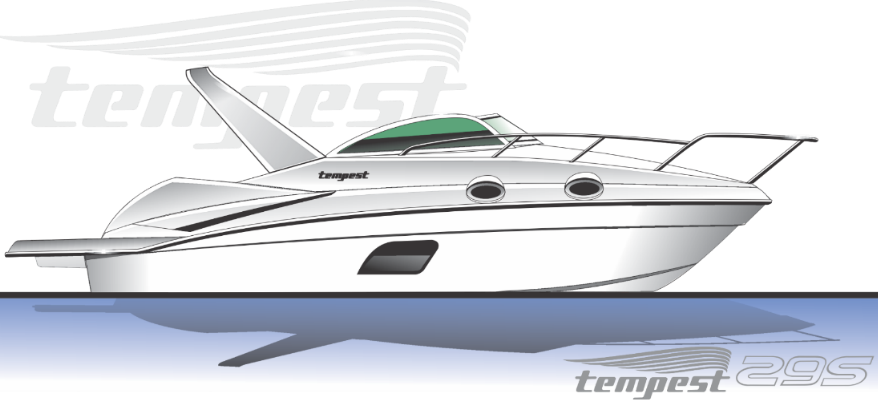 Nova lancha Tempest 295