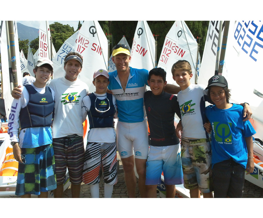 Optimist: Robert Scheidt apoia equipe brasileira no Mundial da classe