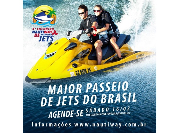 Passeio de jet skis por lagoas do Rio Grande do Sul acontece em fevereiro