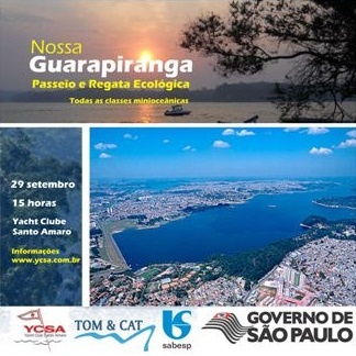 Passeio e Regata Ecológica Nossa Guarapiranga leva conscientização ambiental a velejadores