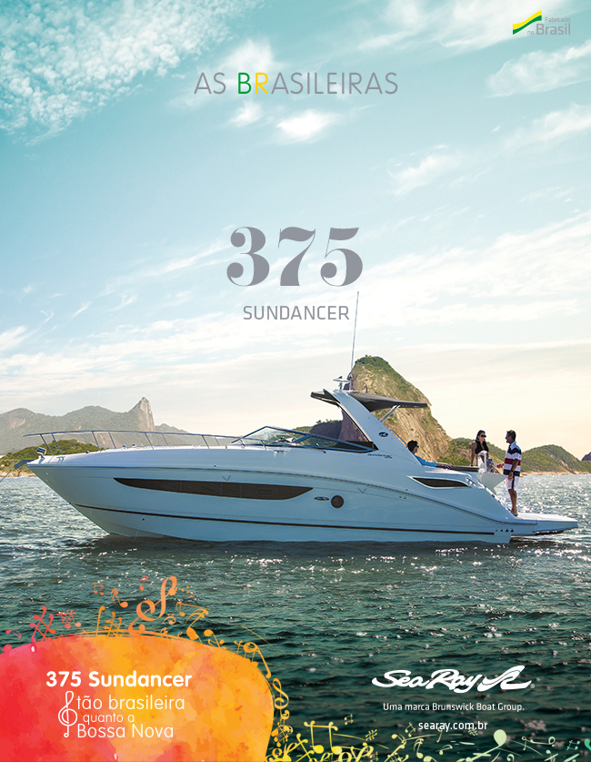 Sea Ray destaca brasilidade das lanchas Sea Ray 375 e 395